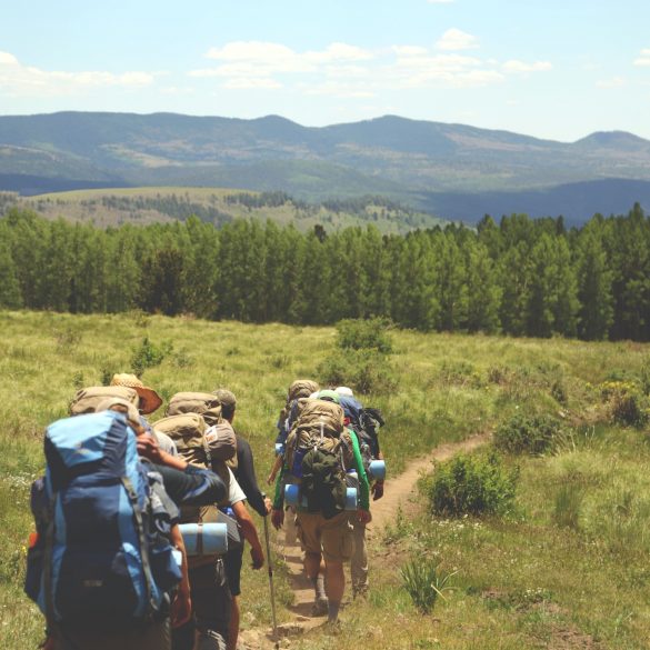 persons on a hike
